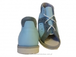 8-BP38MA/B KUBA błękit j.niebieskie kapcie sznurowane sandałki obuwie profilaktyczne przed+szkolne 27-34 buty Postęp - galeria - foto#2