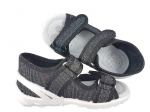 0-13-112NPL CZARNY BROKAT : WKŁADKI PROFILOWANE : sandałki kapcie obuwie wcz.dziecięce buty Renbut  19-27 - galeria - foto#3