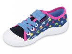 1-251X162 TIM GRANATOWE w kolorowe bużki :: półtrampki na rzep kapcie dziewczęce buciki obuwie dziecięce buty Befado 25-30 - galeria - foto#2