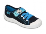 1-251X078 Tim GRANATOWO niebieskie z piłką półtrampki na rzep kapcie buciki obuwie dziecięce buty Befado 25-30 - galeria - foto#2