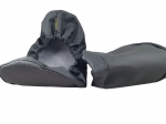 10-102/1APG CZARNE Czarne ANTYPOŚLIZGOWE solidne ochraniacze na buty, wielorazowe ortalionowe obuwie ochronne, obuwie muzealne, ochronniki, pokrowce - galeria - foto#3