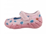 0-109P266 SPEEDY RÓŻOWE MUSZELKI ::  kapcie buciki czółenka obuwie dziecięce poniemowlęce Befado  18-26 - galeria - foto#2