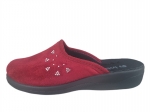 62-CU09H CZERWONY  z diamencikami : kapcie-klapki profilaktyczne damskie Inblu Anatomico - galeria - foto#2