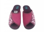 61-29152 ADANEX BIO SILVIA BORDOWE W KWIATKI laczki kapcie klapki profilaktyczne na koturnie  damskie z odkrytymi palcami Adanex Anatomic PU SOLE 37-4 - galeria - foto#7