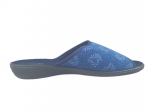 61-29787 ADANEX BIO Anatomic Pu Sole GRANATOWE W KWIATKI kapcie klapki profilaktyczne damskie DIANA Adanex  36-42 - galeria - foto#3