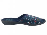 61-29862 ADANEX BIO Anatomic Pu Sole GRANATOWE W KWIATKI kapcie klapki profilaktyczne damskie DIANA Adanex  36-42 - galeria - foto#3