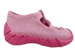 0-110P507 SPEEDY RÓŻOWE BROKAT MOTYL :: kapcie buciki obuwie dziecięce poniemowlęce Befado  18-26 - galeria - foto#3