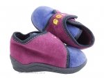 02-584B111 c.nieb c.fiolet kapcie na rzep:: WKŁADKI SKÓRZANE :: buciki wcz.dziecięce buty dla dziecka Befado - galeria - foto#3