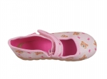 0-460P018 FLEXI RÓŻOWE Z BROKATEM MISIE kapcie czółenka buciki obuwie dziecięce na rzep poniemowlęce Befado  18-26 - galeria - foto#5
