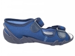 20-33-378P GRANAT ZYGZAK niebieski NEW : WKŁADKI PROFILOWANE : sandałki - sandały profilaktyczne  - kapcie obuwie dziecięce Renbut  26-30 - galeria - foto#3