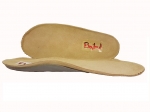 8-B-26grkr BAJBUT RÓŻ GRANAT W KROPKI buty sandały  : WKŁADKI SKÓRZANE ORTO SUPINUJĄCE : trzewiki kapcie ortopedyczne profilaktyczne 19-34 - galeria - foto#4