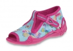 01-213P084 PAPI różowo niebieskie kapcie buciki sandałki obuwie wcz.dziecięce  Befado  20-25 - galeria - foto#1