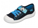 1-251X078 Tim GRANATOWO niebieskie z piłką półtrampki na rzep kapcie buciki obuwie dziecięce buty Befado 25-30 - galeria - foto#1