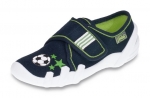 1-273Y161 SKATE czarno zielone z piłką kapcie buciki przedszkolne szkolne obuwie dzieciece Befado Skate  31-36 - galeria - foto#1
