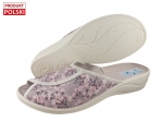 61-29538 ADANEX BIO SILVIA LNIANE W KWIATKI laczki kapcie klapki profilaktyczne na koturnie  damskie z odkrytymi palcami Adanex Anatomic PU SOLE 37-4 - galeria - foto#1
