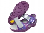 01-353P003 SUNNY fioletowe sandałki sandały profilaktyczne kapcie obuwie dziecięce Befado  20-25 - galeria - foto#1