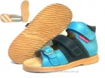 8-1002/1 c.niebiesko/turkusowe buty-sandałki-kapcie profilaktyczne ortopedyczne przedszk. 26-30  AURELKA - galeria - foto#1