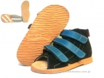 8-1014B granatowo turkusowe buty-sandałki-kapcie profilaktyczne ortopedyczne przedszk. 26-30  AURELKA - galeria - foto#1