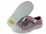 1-251X059 Tim szaro różowe półtrampki na rzep kapcie buciki obuwie dziecięce buty Befado 25-30 - galeria - foto#1