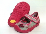 0-109P042 SPEEDY szaro różowe kapcie-buciki-czółenka-obuwie dziecięce poniemowlęce Befado  20-25 - galeria - foto#1
