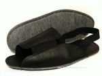 10-210/2M czarne ochronne filcowe-tworzywowe obuwie muzealne, wielorazowego użytku ochraniacze na buty MĘSKIE 34,5cm  Bisbut   ( 40 - 46 ) - galeria - foto#1