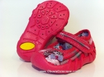 0-109P074 SPEEDY różowe w kratkę konik kapcie buciki czółenka obuwie dziecięce poniemowlęce Befado  18-26 - galeria - foto#1
