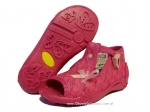 01-213P073 PAPI różowe z kokardką kapcie buciki sandałki obuwie wcz.dziecięce  Befado  18-25 - galeria - foto#1