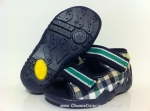 01-250P020 SNAKE czarno zielono białe w kratkę sandalki kapcie buciki obuwie dziecięce wcz.dziecięce  Befado Snake - galeria - foto#1