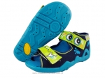 01-250P057 SNAKE niebiesko granatowo zielony potworek sandalki kapcie buciki obuwie dziecięce wcz.dziecięce buty Befado Snake - galeria - foto#1