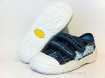 02-907P069 MAXI czarno niebieskie półtrampki na rzepy obuwie wczesnodziecięce Befado  20-25 - galeria - foto#1