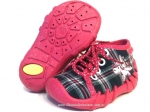 03-130P032 SPEEDY  różowo czarne w kratkę kapcie-buciki obuwie buty dla dziecka wcz.dziecięce  Befado  18-23 - galeria - foto#1