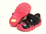 0-109P034 SPEEDY granatowe  kapcie-buciki-czółenka-obuwie dziecięce buty dla dziecka poniemowlęce Befado  20-25 - galeria - foto#1