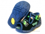 01-217P021 SNAKE granatowe kapcie buciki sandałki obuwie wcz.dziecięce Befado  18-25 - galeria - foto#1