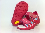 01-065P089 SUNNY różowo niebieskie w kwiatki sandałki sandały profilaktyczne kapcie obuwie dziecięce Befado  20-25 - galeria - foto#1