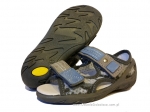 20-065X097 SUNNY szaro niebieskie sandałki - sandały profilaktyczne  - kapcie obuwie dziecięce Befado  26-30 - galeria - foto#1