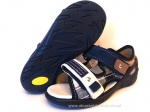 20-065X050 SUNNY w kratkę sandałki - sandały profilaktyczne  - kapcie obuwie dziecięce Befado  26-30 - galeria - foto#1