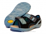 20-065X095 SUNNY granatowo niebieskie sandałki - sandały profilaktyczne  - kapcie obuwie dziecięce Befado  26-30 - galeria - foto#1