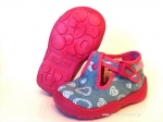 0-674P113 MAXI niebiesko szare :: WKŁADKI SKÓRZANE :: kapcie buciki obuwie wcz.dziecięce  Befado  18-26 - galeria - foto#1