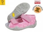 01-342P066 PAPI RÓŻOWE W MISIE :: WKŁADKI SKÓRZANE :: sandałki kapcie buciki obuwie wcz.dziecięce buty Befado Papi  18-25 - galeria - foto#1