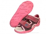 01-065P044 SUNNY różowe sandałki - sandały profilaktyczne  - kapcie obuwie dziecięce Befado  20-25 - galeria - foto#1