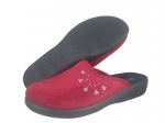 62-CU09H CZERWONY  z diamencikami : kapcie-klapki profilaktyczne damskie Inblu Anatomico - galeria - foto#1
