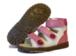 8-1199-04 biało jasno różowe sandały sandałki-kapcie profilaktyczno korekcyjne 19-25  Mrugała Porto - galeria - foto#1