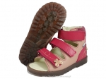 8-1199-44  jasno różowe amarantowe buty-sandałki-kapcie profilaktyczne  przedszk. 19-25  Mrugała - galeria - foto#1