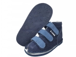 8- 33-BD195 BOLO GRANAT JEANS:WKŁADKI PROFILOWANE:  ortopedyczne profilaktyczne kapcie sandałki dziecięce przedszk. 26-33 buty Postęp RENBUT - galeria - foto#1