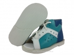 8-BP38MA/0 KUBA turkusowo biało ciemno niebieskie kapcie sandałki obuwie profilaktyczne wcz.dzieciece 18-23 buty Postęp - galeria - foto#1