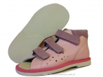 8-BP38MP/A MIGOTKA RÓŻ JASNY kapcie na rzepy sandałki obuwie profilaktyczne przedszk. 24-26 buty Postęp - galeria - foto#1