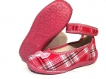 21-3KLA/51N różowe kratka czółenka-kapcie-buciki dziewcz.+wkładki  Raweks - galeria - foto#1