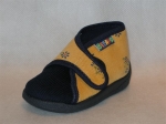 02-716P090 KAY granatowo żółte kapcie buciki obuwie na rzep wczesnodziecięce buty dla dziecka Befado  18-25 - galeria - foto#1
