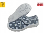 1-273 974X577 DANNY SZARY ROBOTY kapcie buciki obuwie dziecięce przedszkolne szkolne na rzep Wkładki SOFT-B system BEFADO - galeria - foto#1