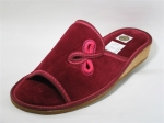 6-no3op bordowe kapcie pantofle papucie aksamitne dziewczęce damskie Nobex - galeria - foto#1